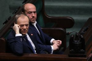 Donald Tusk i Borys Budka