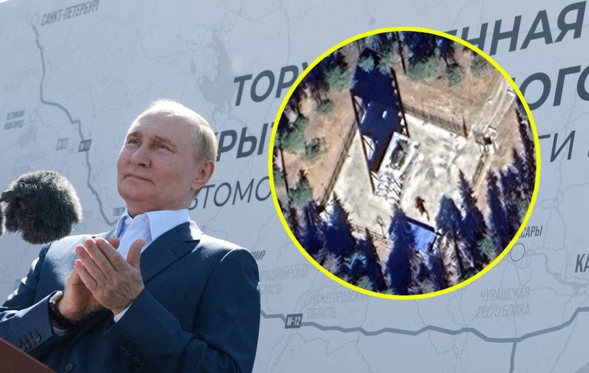 Wieża pod posiadłością Putina