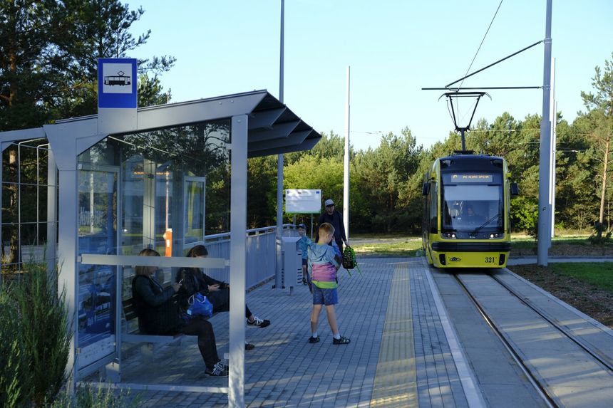 Przystanek tramwajowy w Toruniu