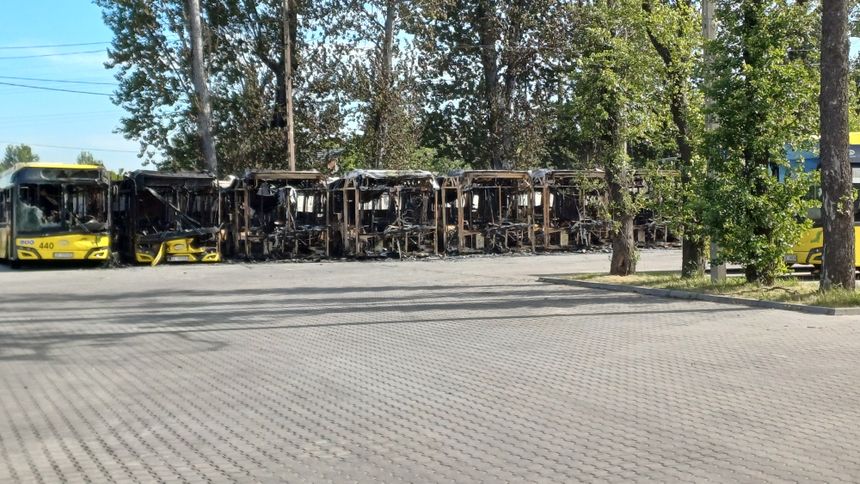 pożar autobusów 