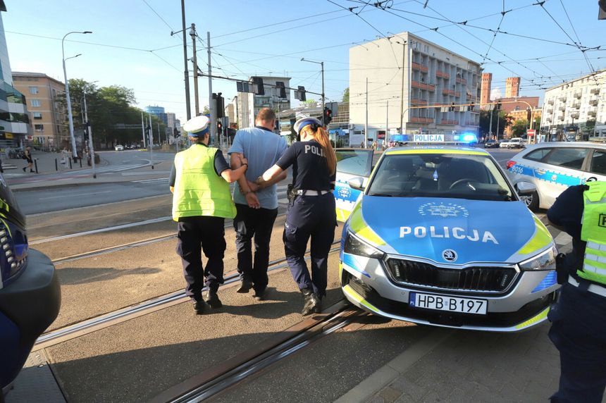 Zatrzymanie pijanego motorniczego