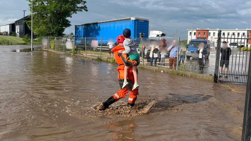 Ewakuacja dzieci z przedszkola
