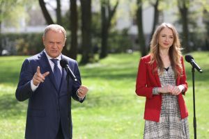 Donald Tusk i Agnieszka Dziemianowicz-Bąk