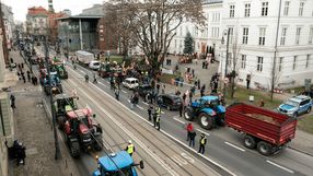 Protest rolników w Bydgoszczy