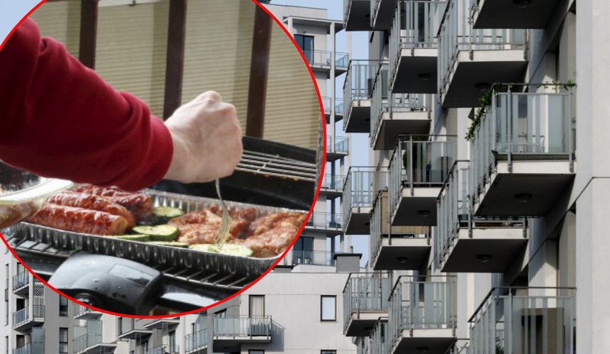 Grillowanie na balkonie. Możesz dostać mandat