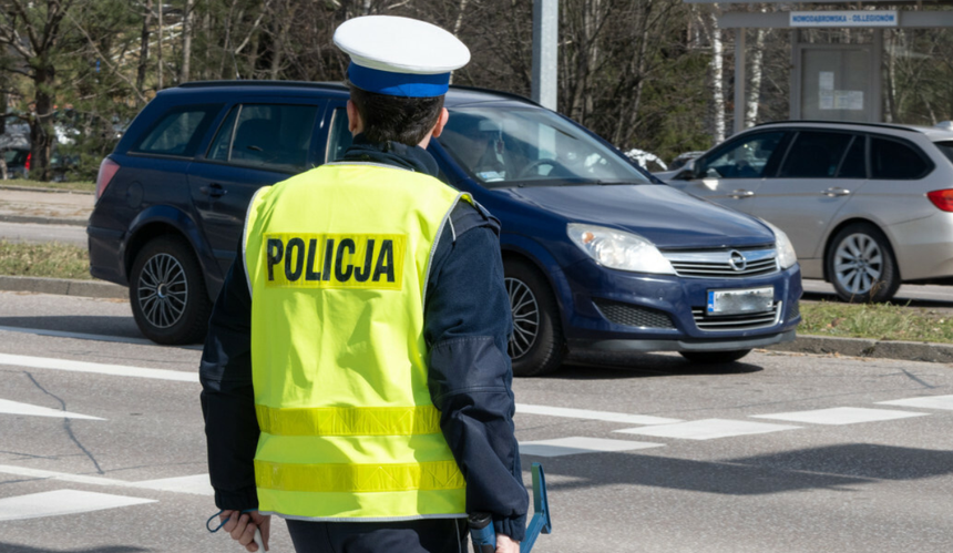 kontrola drogowa, policja