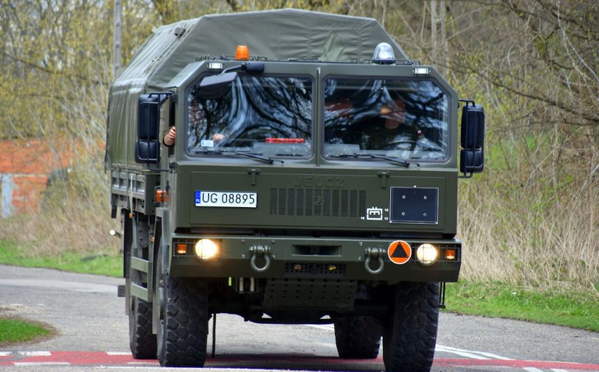 Wypadek żołnierzy przy granicy z Białorusią