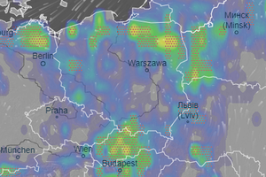 mapa burzowa