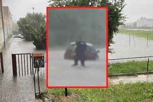 Ulewa w Zamościu