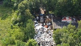 Nielegalne wysypisko śmieci pod Bydgoszczą