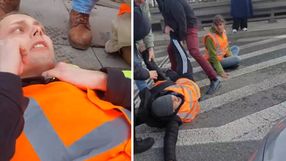 Blokada mostu w Warszawie