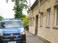 Policja na miejscu podwójnego zabójstwa