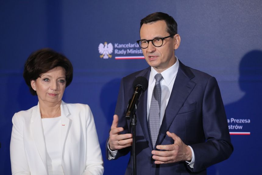 Marlena Maląg i Mateusz Morawiecki
