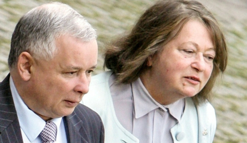 Janina Goss i Jarosław Kaczyński