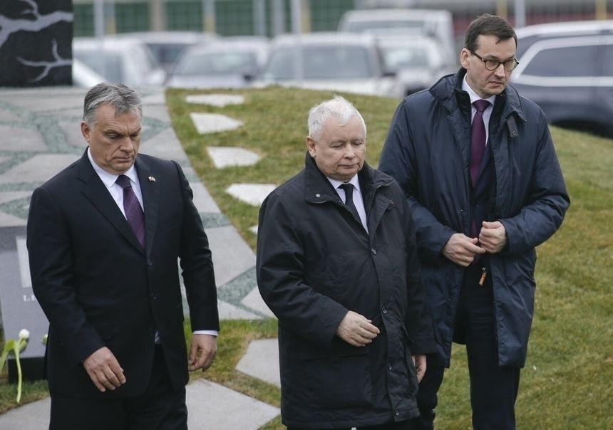 Victor Orban, Jarosław Kaczyński i Mateusz Morawiecki