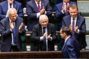 Ryszard Terlecki, Jaroslaw Kaczynski, Mariusz Blaszczak, Mariusz Morawiecki
