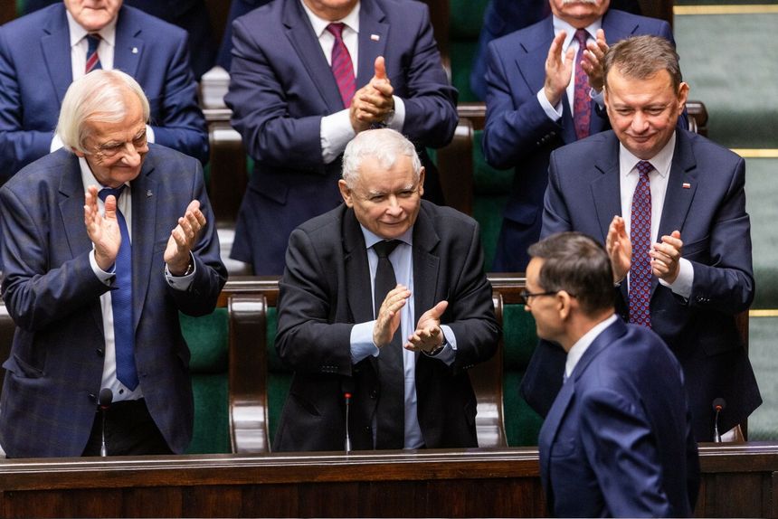 Ryszard Terlecki, Jaroslaw Kaczynski, Mariusz Blaszczak, Mariusz Morawiecki