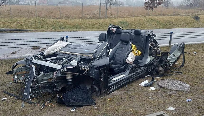 Wypadek na S8 w Mszczonowie