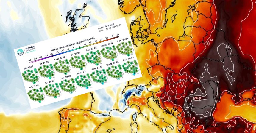 Mapa - anomalie temperatury