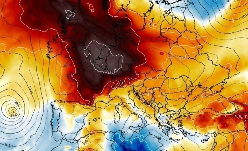 Mapa temperatury