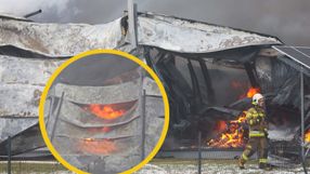 pożar hali w Ołtarzewie