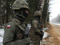 Żołnierze na granicy z Białorusią
