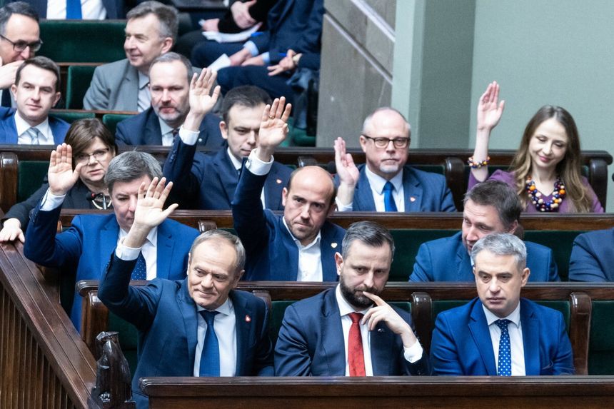 rząd w ławach w Sejmie