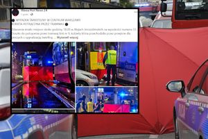 Wypadek w centrum Warszawy