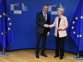 Donald Tusk i Ursula von der Leyen