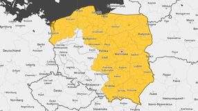 Mapa ostrzeżeń pogodowych