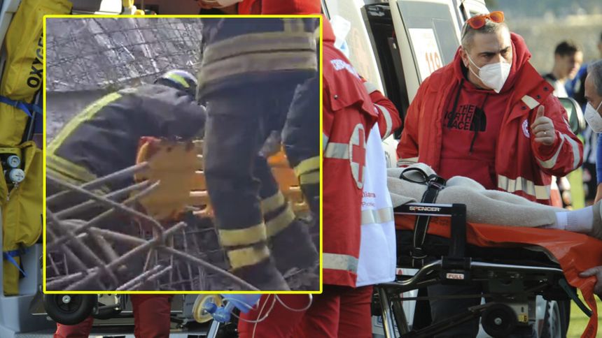 Włochy. Wypadek na budowe