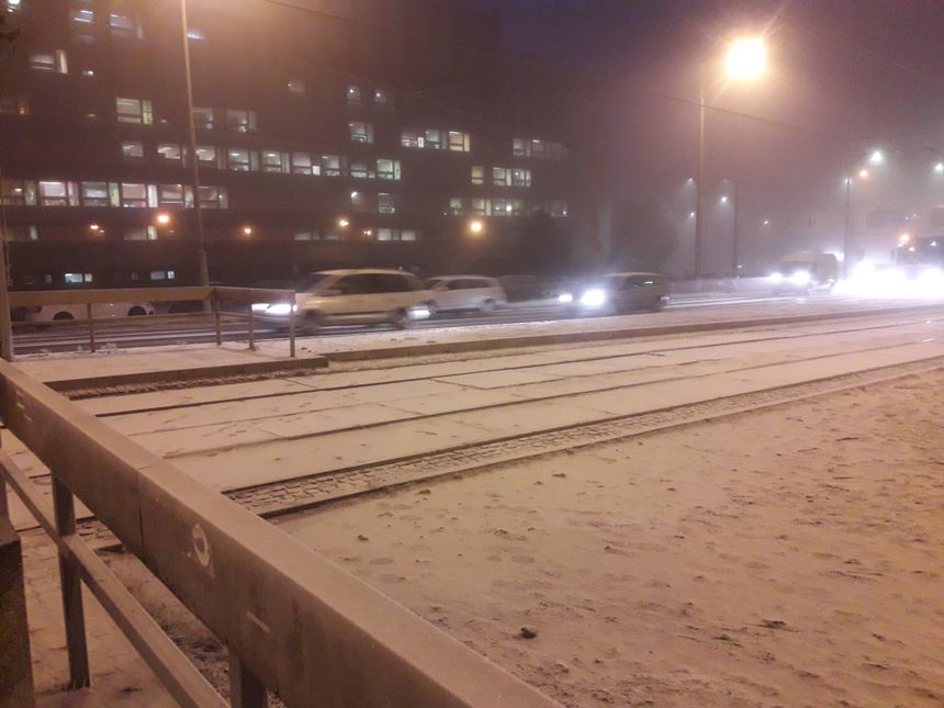 Śnieg przemysłowy w Pilznie