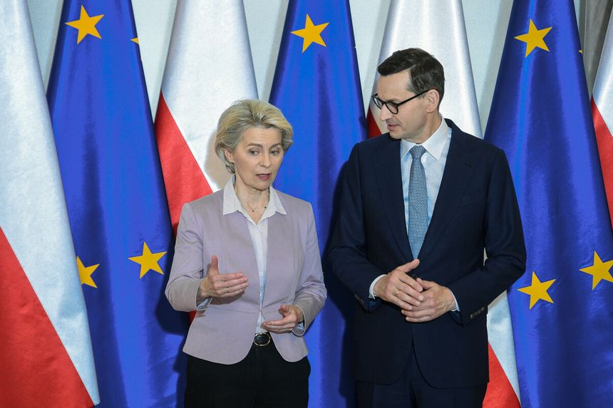 Mateusz Morawiecki, Ursula von der Leyen