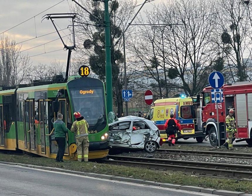 wypadek na Zamenhofa w Poznaniu