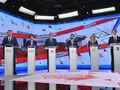 politycy na debacie przedwyborczej