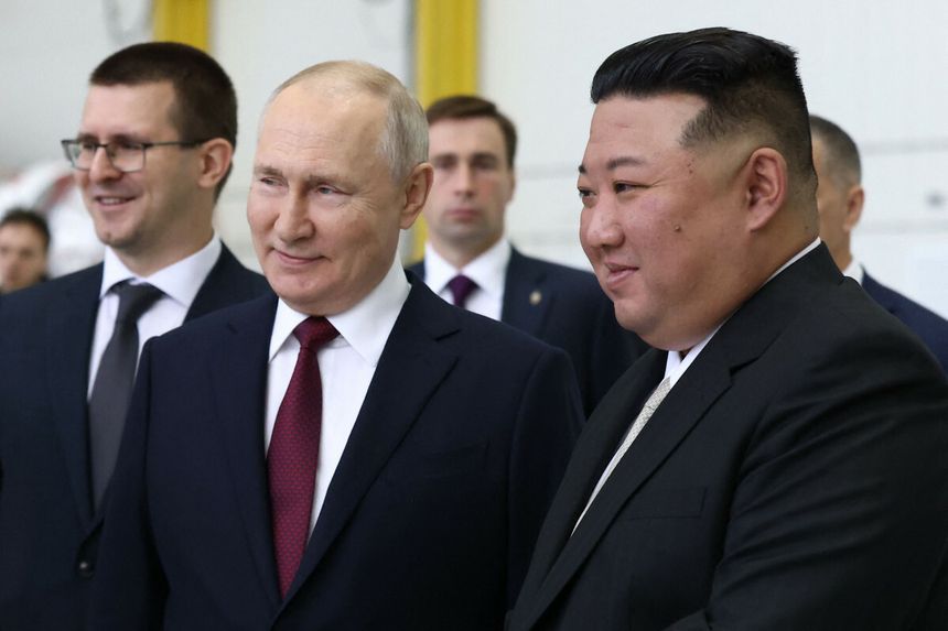 Władimir Putin i Kim Dzong Un