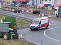 rolnicy zablokowali karetkę