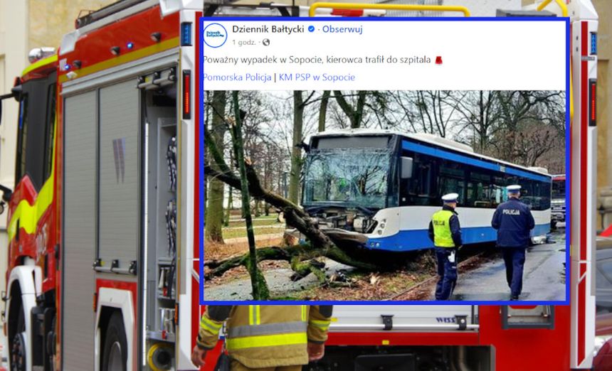 Sopot wypadek autobusu