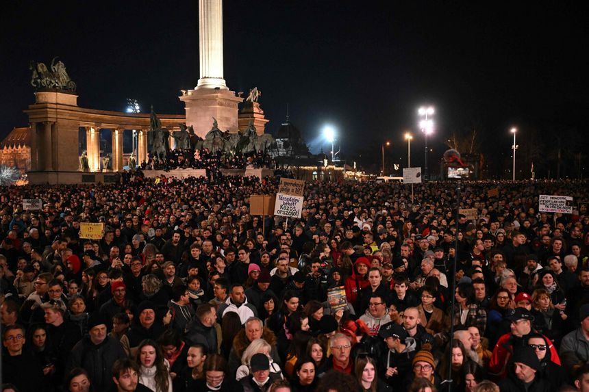 protesty w Budapeszcie