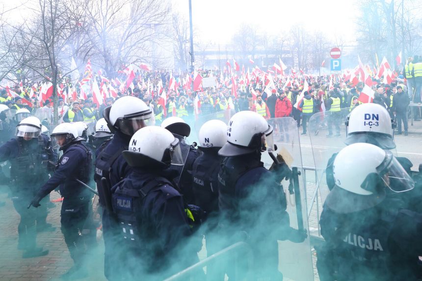 Strajk i blokady rolników 6 marca w Warszawie na żywo. Trasa, mapa ...