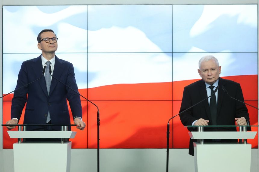 Mateusz Morawiecki i Jarosław Kaczyński
