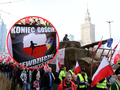 Skandaliczny baner na proteście rolników w Warszawie