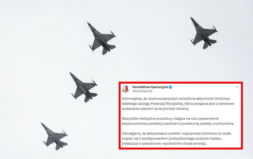 Polska poderwała samoloty