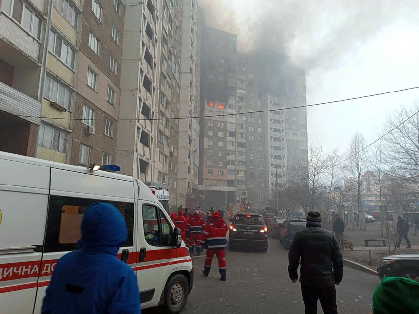 Rosyjski atak na Kijów