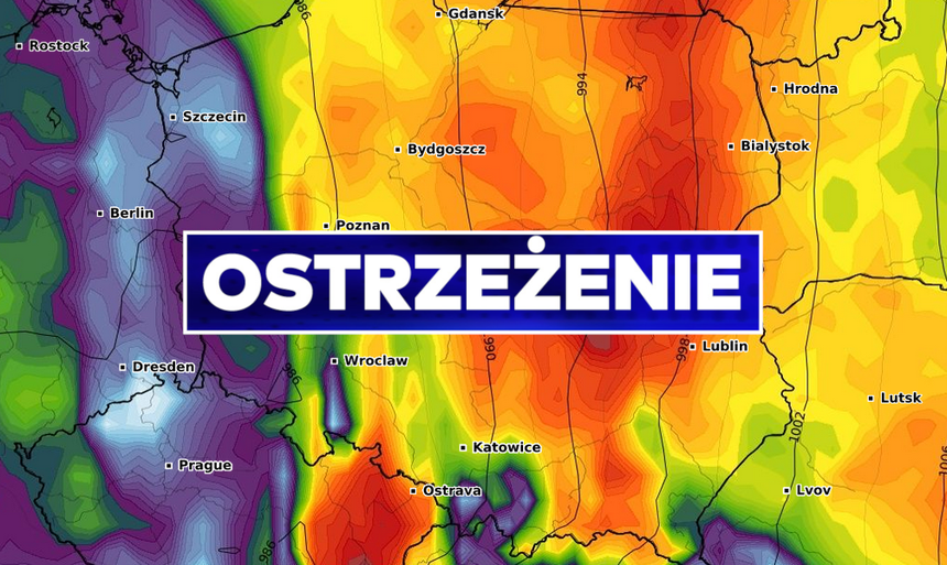potężne wichury suną przez Polskę