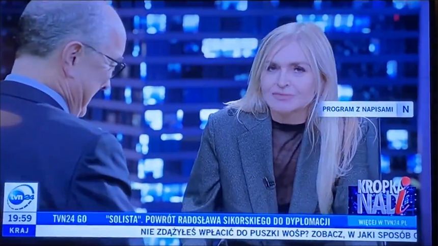 Monika Olejnik zaliczyła wpadkę w "Kropce nad i"