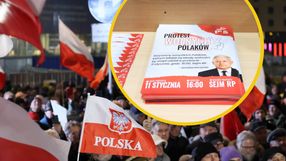 protest przed TVP