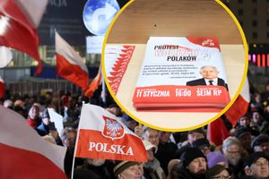 protest przed TVP