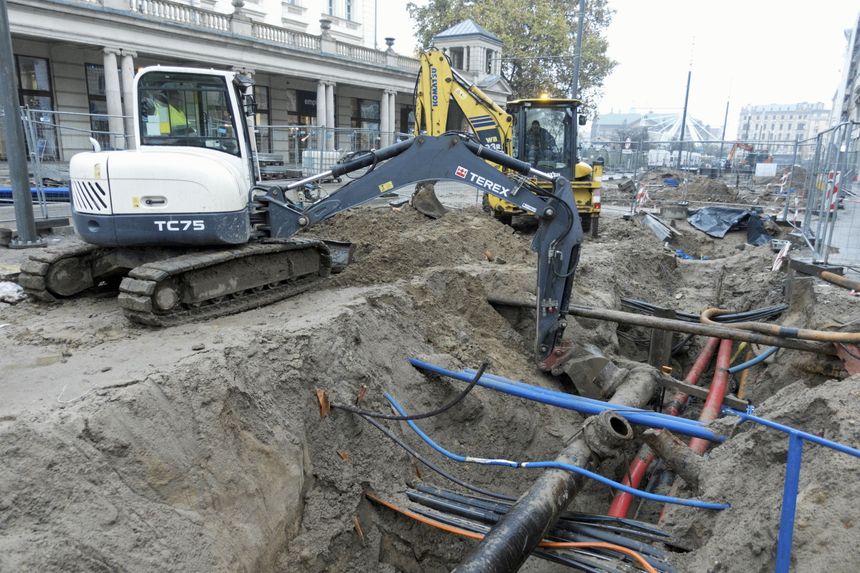 Remont w centrum Poznania