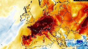 Anomalie temperatury w poniedziałek o godz. 12